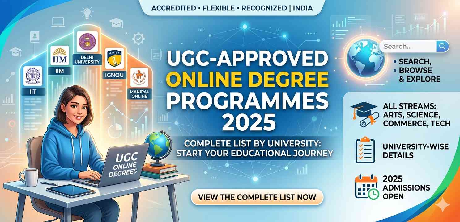 Focus Keyword: UGC-approved online degree programmes