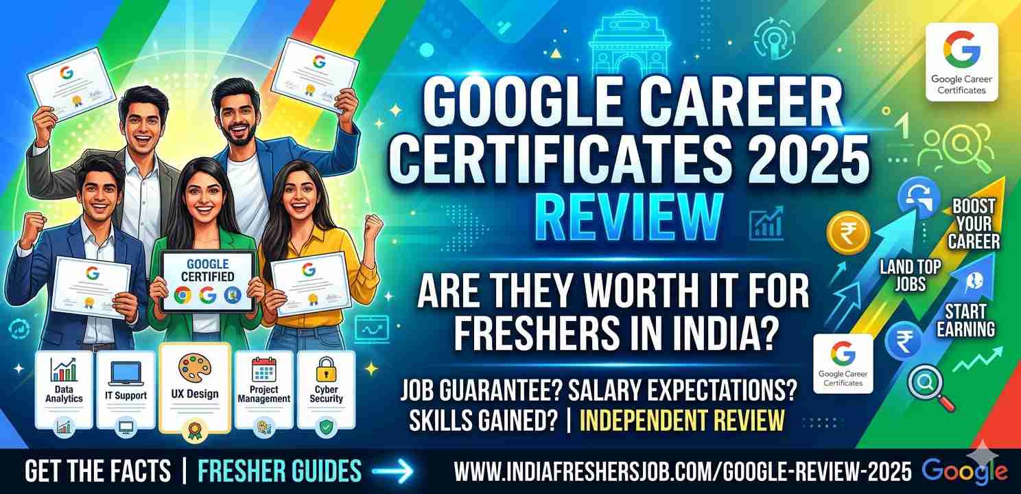 Google Career Certificates 2025: Complete Review for Freshers in India – Worth It?