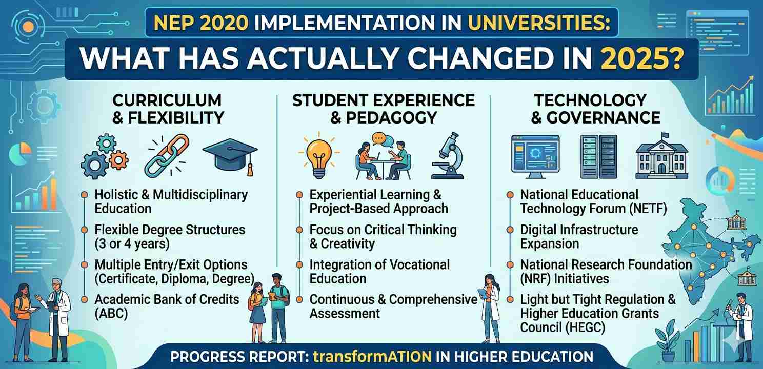 NEP 2020 Implementation in Universities: Powerful Changes Reshaping Higher Education in 2025