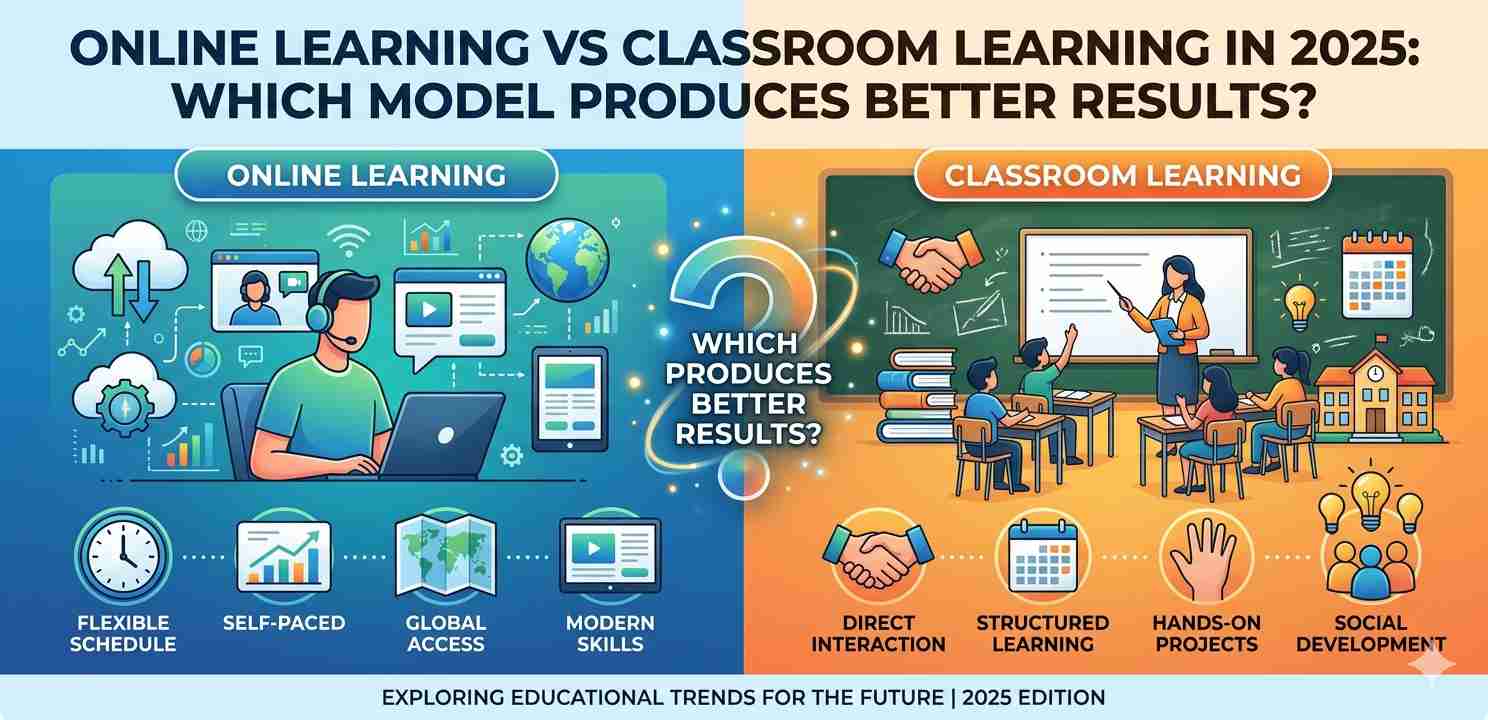 Online Learning vs Classroom Learning in 2025: Which Model Produces Better Results?